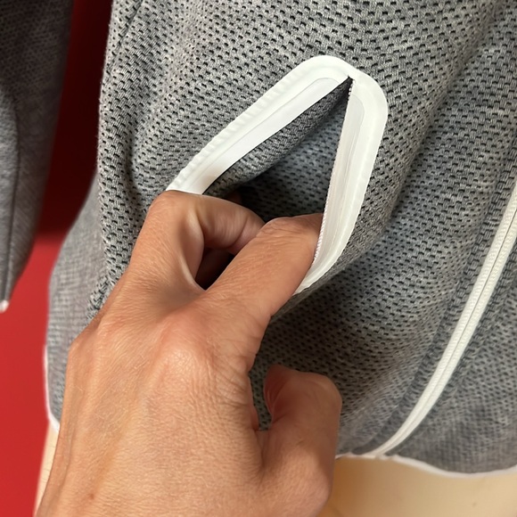 EUC Gray with white trim Zyia full zip jacket - Picture 3 of 15